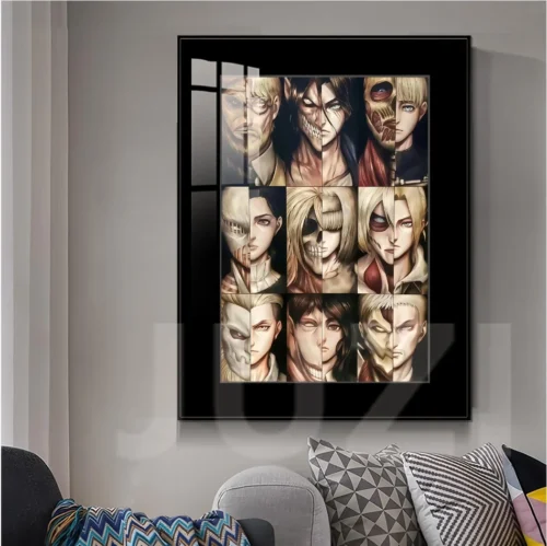 Colourful Sliced Poster Decorative Painting - Attack On Titan Decorative Painting - JuZi Studio - Image 2