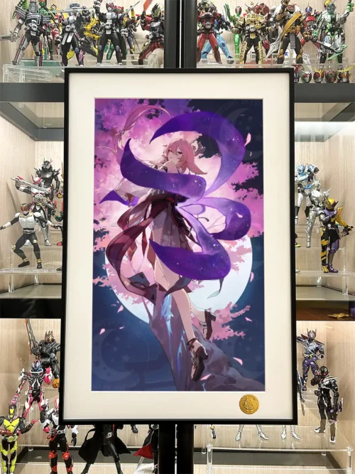 Yae Miko under Moon Decorative Painting - Genshin Impact - Xingkong Studio - Image 2