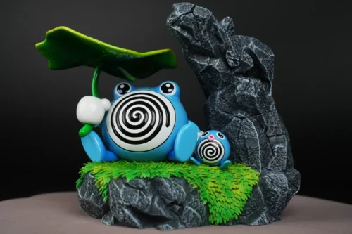 1/20 Scale World Zukan Poliwhirl & Poliwag Set - Pokemon Statue - 02 Studio - Image 2