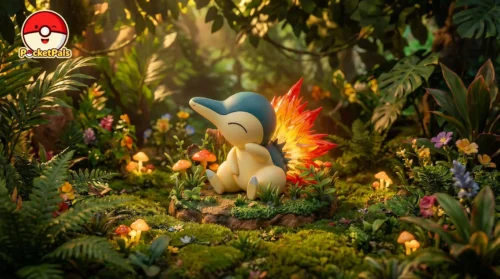 1/20 & 1/10 Scale World Zukan Cyndaquil - Pokemon Resin Statue - PocketPals Studio - Image 2