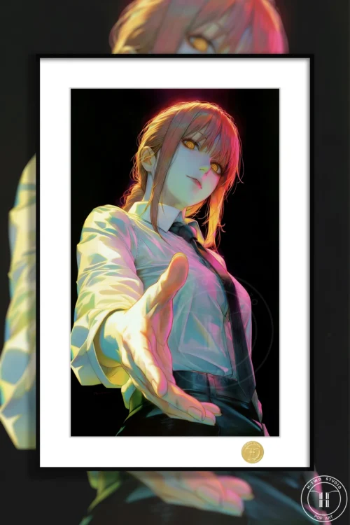 Reaching Out Makima Decorative Painting - Chainsaw Man - H-TWO Studio - Image 1