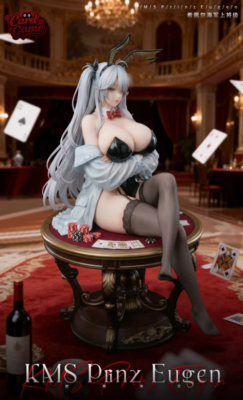 1/6 & 1/4 Scale Bunny Girl Ver. KMS Prinz Eugen - Azur Lane Resin Statue - Cardgame Studio - Image 2