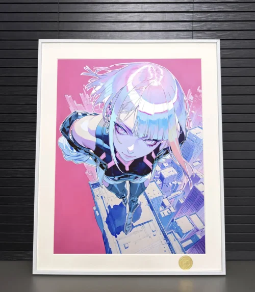 Pink Style Lucyna Kushinada Decorative Painting - Cyberpunk: Edgerunners - H-TWO Studio - Image 2