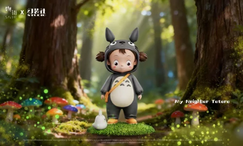 Totoro Cosplay Mei Kusakabe - My Neighbor Totoro Resin Statue - WuYu Studio - Image 1