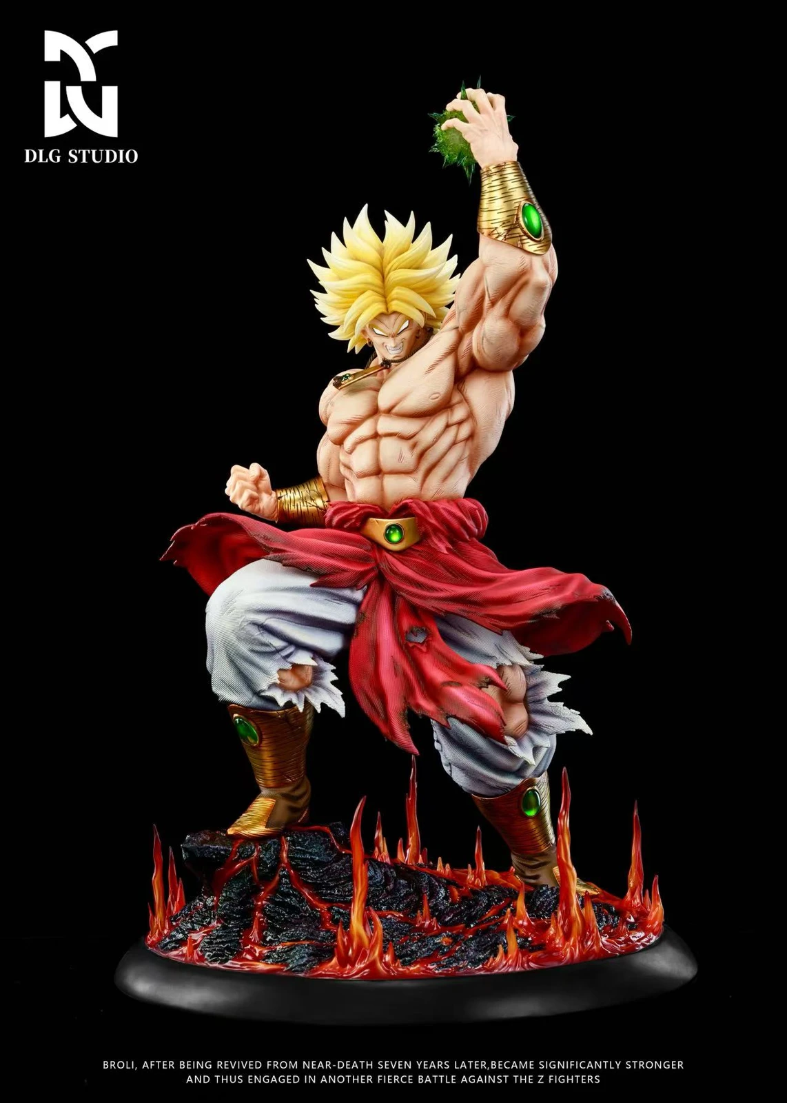 1/6 Scale Lava Broly with LED - Dragon Ball Resin Statue - DLG-Studio - Image 3