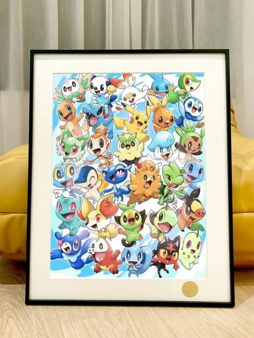 Generations Partner Pokemon Decorative Painting - Pokemon - Xingkong Studio - Image 1