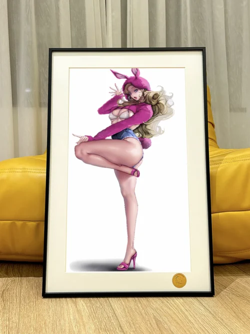 Pink Rabbit Chen Shulin Decorative Painting - A Wonderful New World - Xingkong Studio - Image 1