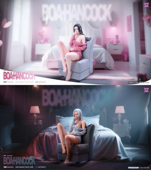 1/4 Scale Emperor Boa Hancock - ONE PIECE Resin Statue - Pink Butterfly Studio - Image 1