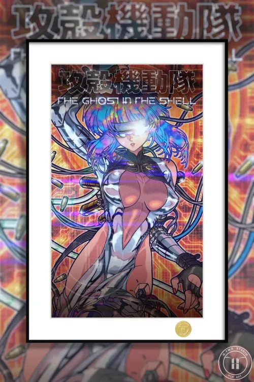 Motoko Kusanagi Decorative Painting - Ghost in the Shell - H-TWO Studio - Image 1