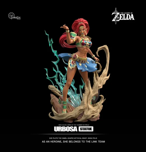 Four Champion Series 004 Urbosa - The Legend of Zelda: Breath of the Wild Resin Statue - ThirdEye Studios - Image 1