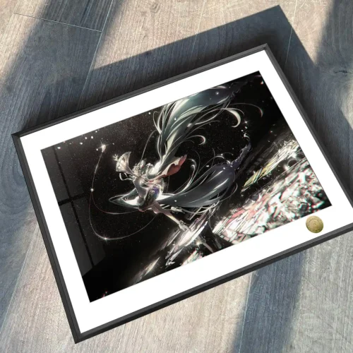A3 & 4K Size Solo Dance Hatsune Miku Decorative Painting - VOCALOID Decoration Painting - HuangGua Studio - Image 2