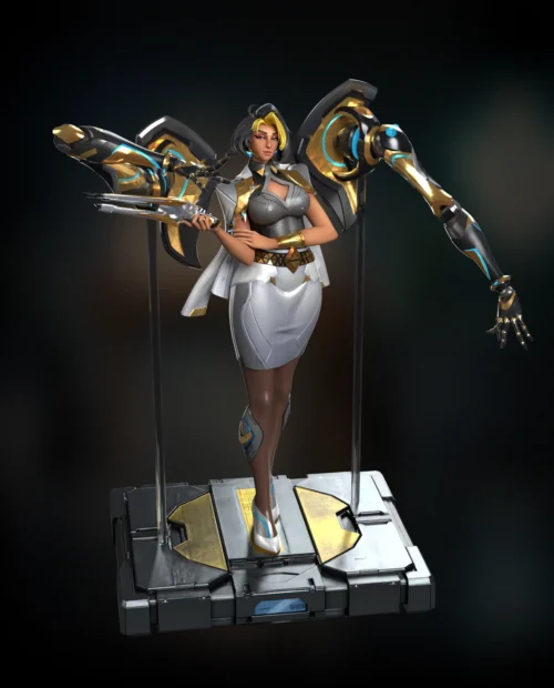 1/4 Scale Vaira Singhania - Overwatch Resin Statue - 1680 Studio - Image 1