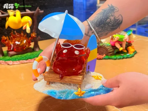 Calcifer on the Beach - Howl's Moviing Castle Resin Statue - LongMiao Studio - Image 2