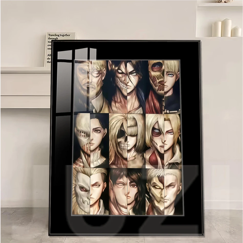 Colourful Sliced Poster Decorative Painting - Attack On Titan Decorative Painting - JuZi Studio - Image 1