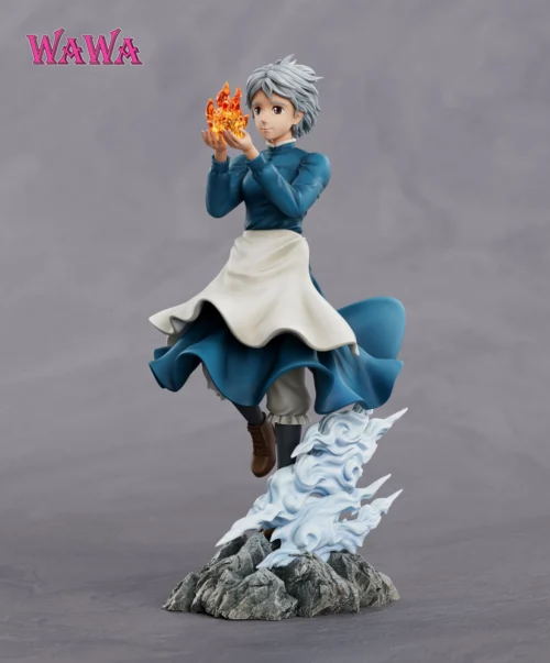Sophie Hatter & Calcifer - Howl's Moving Castle Resin Statue - WAWA Studio - Image 2