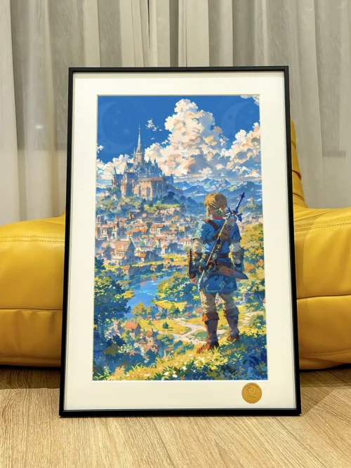 Link Outside the Castle Decorative Painting - The Legend of Zelda - Xingkong Studio - Image 1