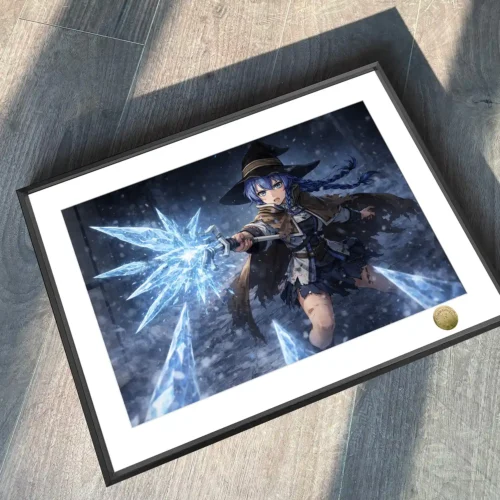 A3 & 4K Size Water King Class Magician Roxy Migurdia Decorative Painting - Mushoku Tensei: Jobless Reincarnation Decoration Painting - HuangGua Studio - Image 2