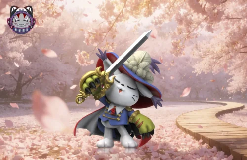 Small & Big Scale Fantasy Carnival Series Tailmon - Digimon Statue - QiaoWuMoWan Studio - Image 1