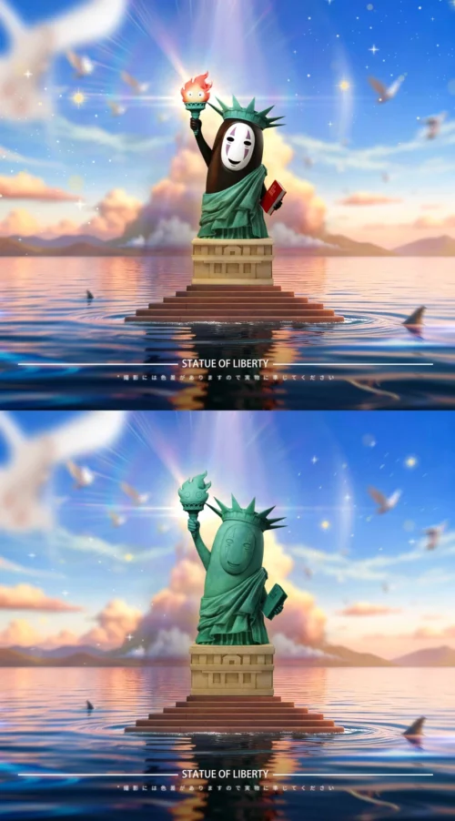 Statue of Liberty Cosplay No-Face - Spirited Away Resin Statue - LongMiao Studio - Image 1