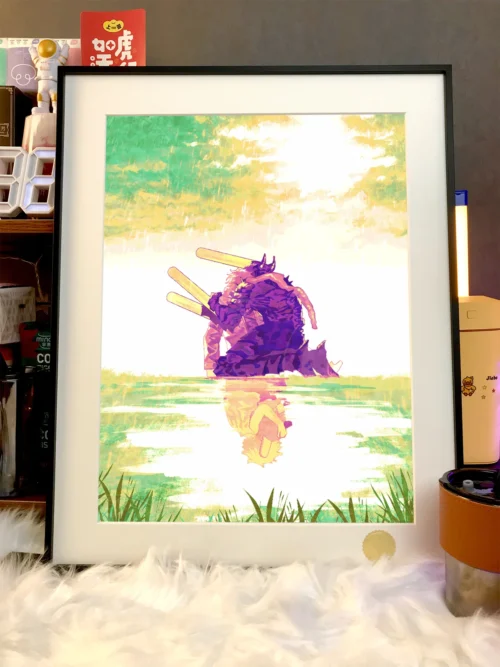 Goodbye to Pochita Decorative Painting - Chainsaw Man - Xingkong Studio - Image 2