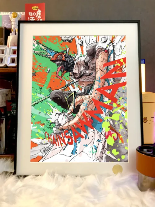 Chainsaw Devil Decorative Painting - Chainsaw Man - Xingkong Studio - Image 2