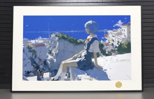 Azure Rei Ayanami Decorative Painting - (EVA) Neon Genesis EVAngelion - H-TWO Studio - Image 2