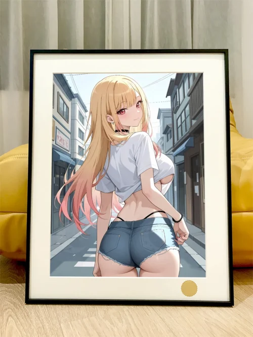 Looking Back Marin Kitagawa Decorative Painting - My Dress-Up Darling - Xingkong Studio - Image 1