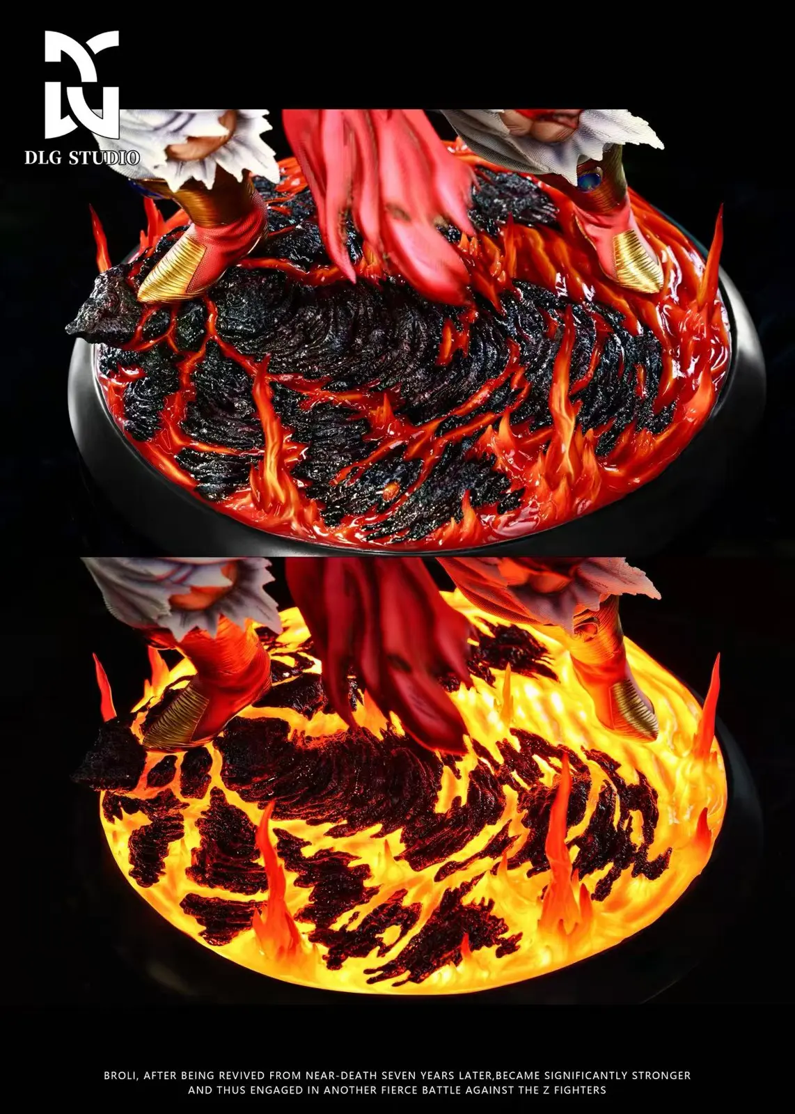 1/6 Scale Lava Broly with LED - Dragon Ball Resin Statue - DLG-Studio - Image 8