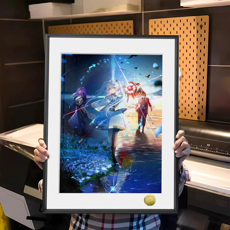 A3 & 4K Size Strongest Trio Decorative Painting - Frieren: Beyond Journey's End - HuangGua Studio - Image 1