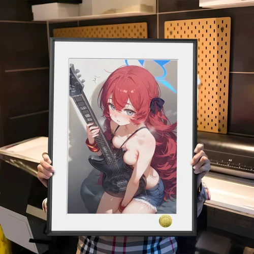 A3 & 4K Size Natsume Iroha Decorative Painting - Blue Archive Decoration Painting - HuangGua Studio - Image 1