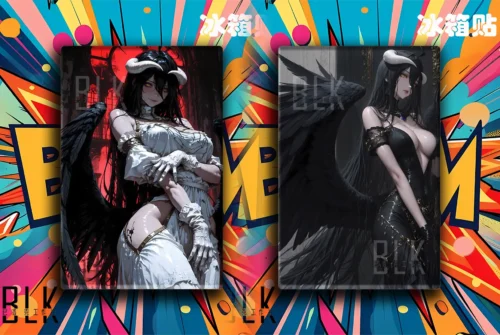 White & Black Ver. Albedo Decorative Painting & Fridge Magnet - Overlord - BLK Studio - Image 2