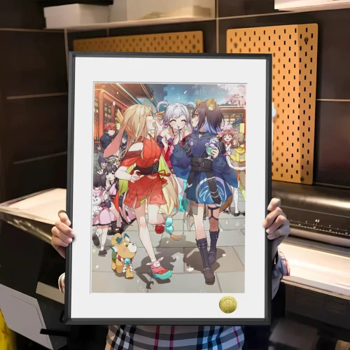 A3 & 4K Size Night Tour of Tsukuyomi Decorative Painting - Cosmic Princess Kaguya! Decoration Painting - HuangGua Studio - Image 1