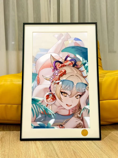 Beach Yoimiya Decorative Painting - Genshin Impact - Xingkong Studio - Image 1