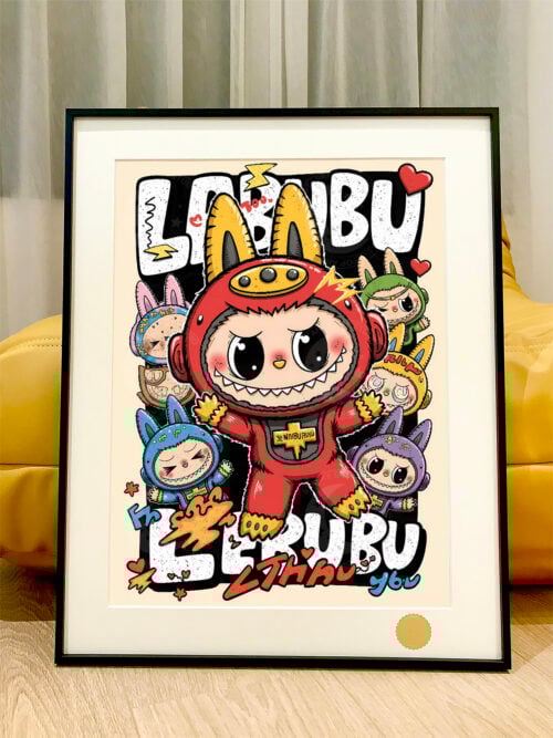 Lightning Labubu Decorative Painting - Labubu - Xingkong Studio - Image 1