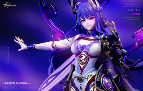 1/4 Scale Raiden Shogun - Genshin Impact Resin Statue - Pink Lady Studio - Image 2