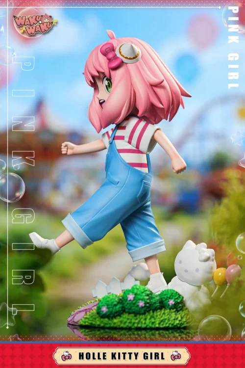 Hello Kitty Style Anya Forger - Hello Kitty SPY X FAMILY Resin Statue - WakuWaku Studio - Image 2