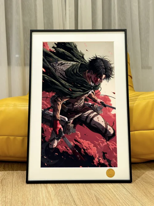 Bloody Levi Ackerman Decorative Painting - Attack On Titan - Xingkong Studio - Image 1