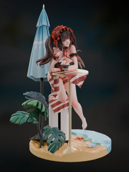 1/6 Scale Swimsuit Ver. Kurumi Tokisaki - DATE A LIVE Resin Statue - YaoMengMeng Studios - Image 2