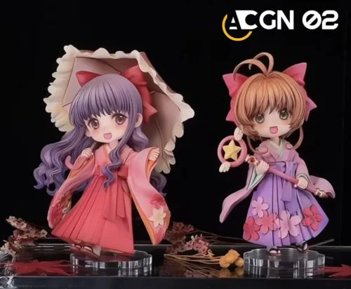 Chibi Ver. Sakura Kinomoto & Tomoyo Daidouji 2.0 - Cardcaptor Sakura (CCS) Resin Statue - ACGN 02 Studio - Image 1