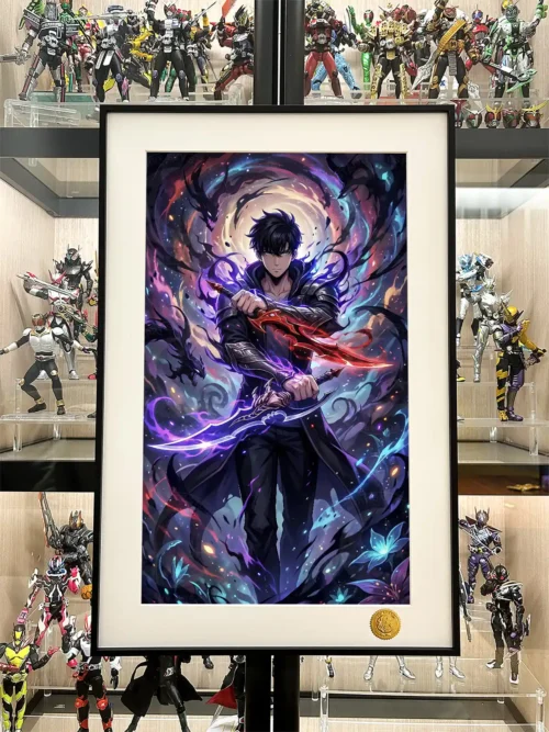 Dual Swords Sung Jinwoo Decorative Painting - Solo Leveling - Xingkong Studio - Image 2