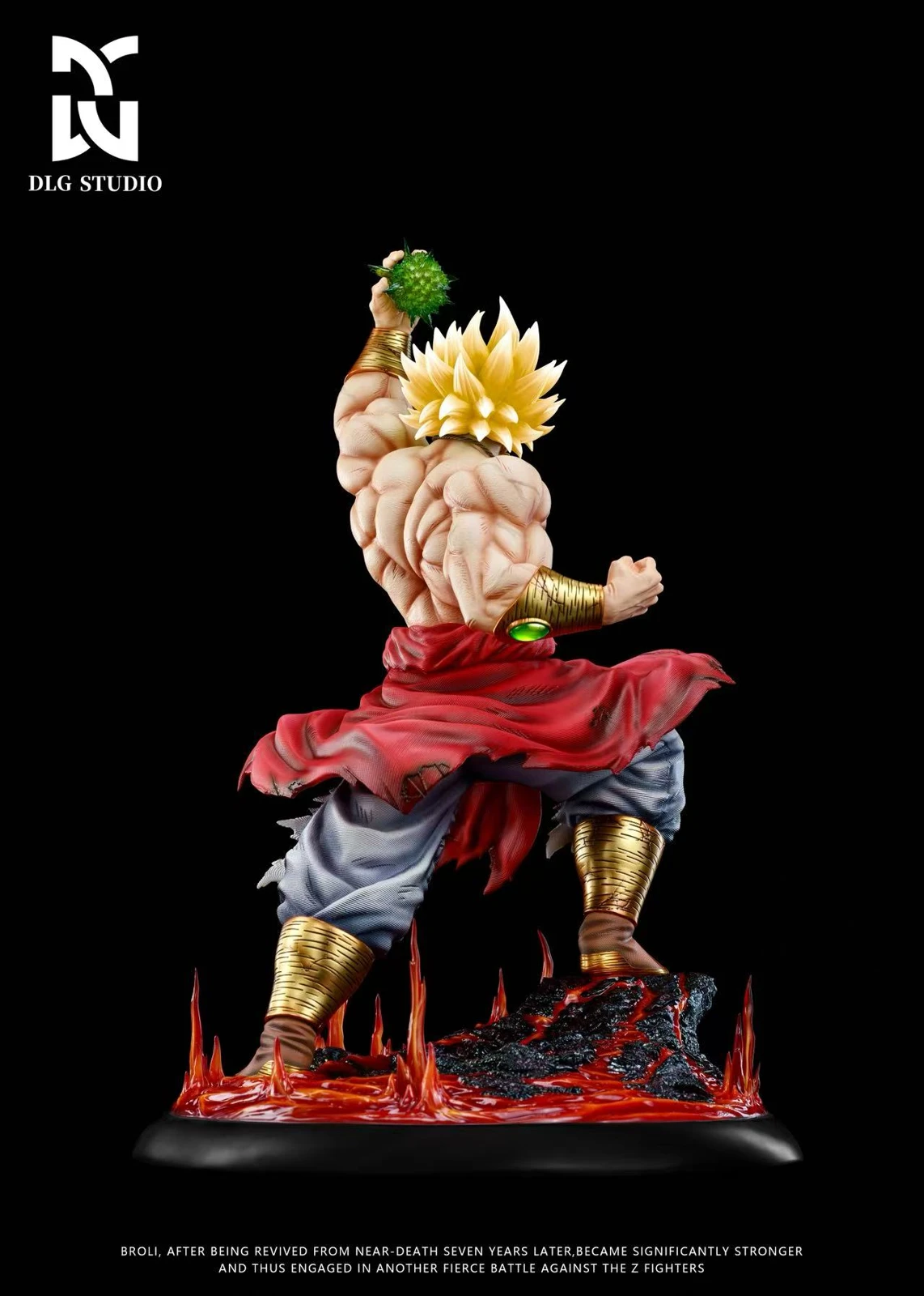1/6 Scale Lava Broly with LED - Dragon Ball Resin Statue - DLG-Studio - Image 4