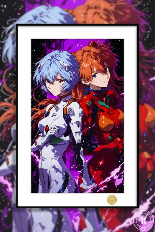 Rei Ayanami & Asuka Langley Soryu Decorative Painting - (EVA) Neon Genesis EVAngelion - H-TWO Studio - Image 1