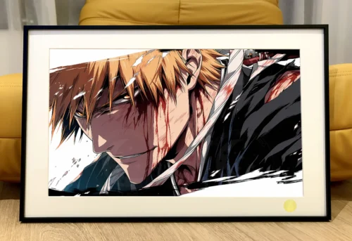 Ichigo Kurosaki's Close-up Shot Decorative Painting - Bleach - Xingkong Studio