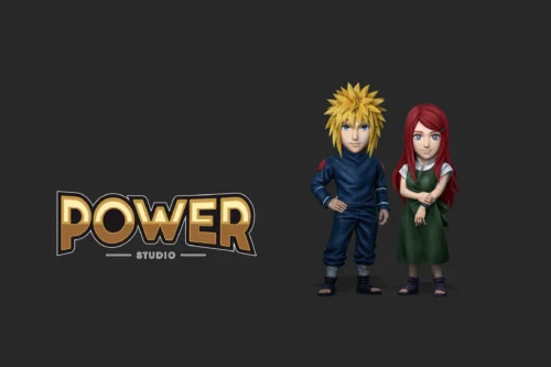 Minato Namikaze & Kushina Uzumaki - Naruto Statue - Power Studio