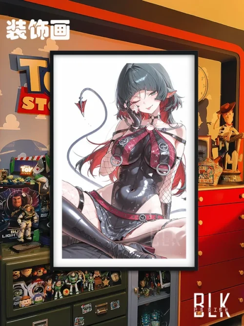 Sitting Jane Doe Decorative Painting - Zenless Zone Zero - BLK Studio - Image 1