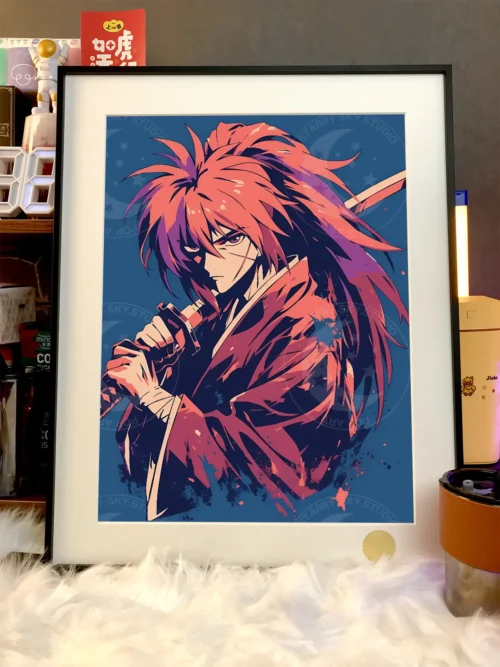 Graffiti Style Himura Kenshin Decorative Painting - Rurouni Kenshin - Xingkong Studio - Image 2