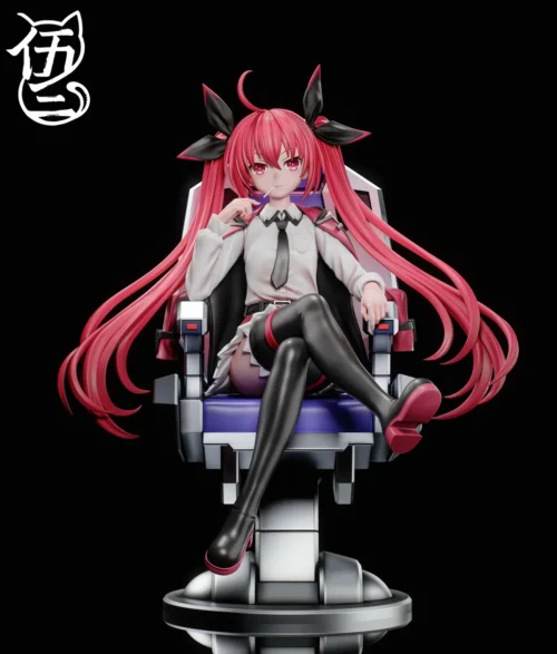 "Premium 1/6 Itsuka Kotori Date A Live statue. Commander uniform, iconic pose, and intricate PU sculpt details from multiple angles."