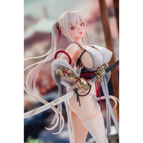 Snow Lovr 1/6 scale original character figure gallery. Exquisite ethereal winter maiden amidst crystalline snow, showing sculpted details from multiple angles.