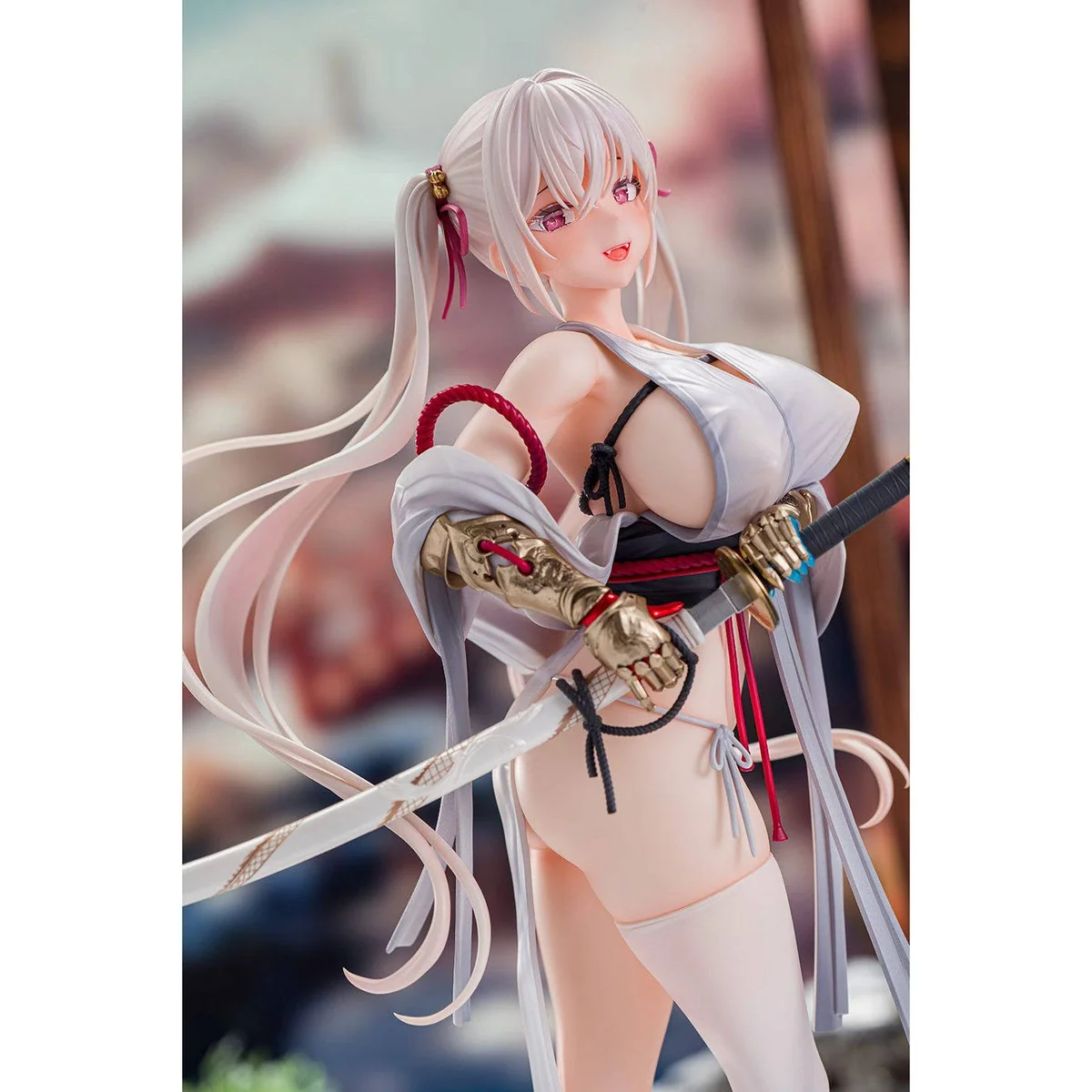 Snow Lovr 1/6 scale original character figure gallery. Exquisite ethereal winter maiden amidst crystalline snow, showing sculpted details from multiple angles.