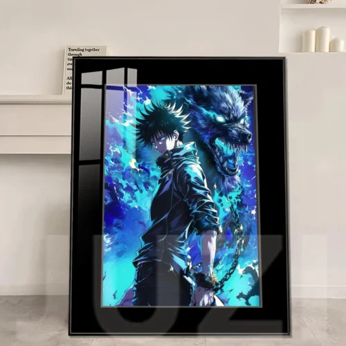 Divine Dogs Awakening Megumi Fushiguro Decorative Painting - Jujutsu Kaisen Decorative Painting - JuZi Studio - Image 1